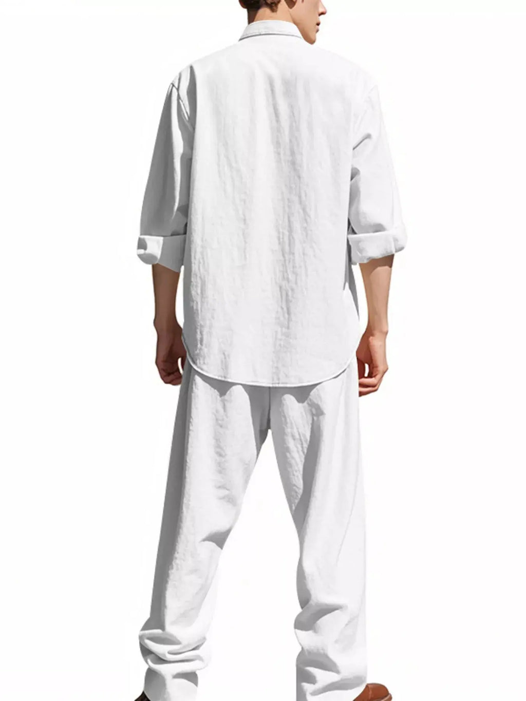 Men's shirt and pants set 2-Piece Long Sleeve Trendsi