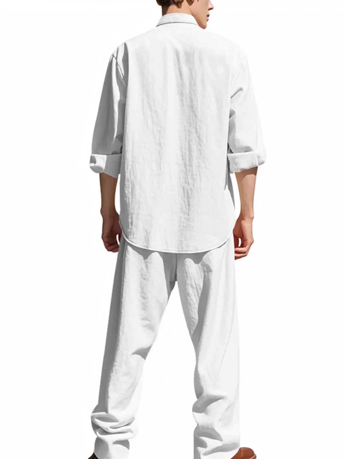 Men's shirt and pants set 2-Piece Long Sleeve Trendsi