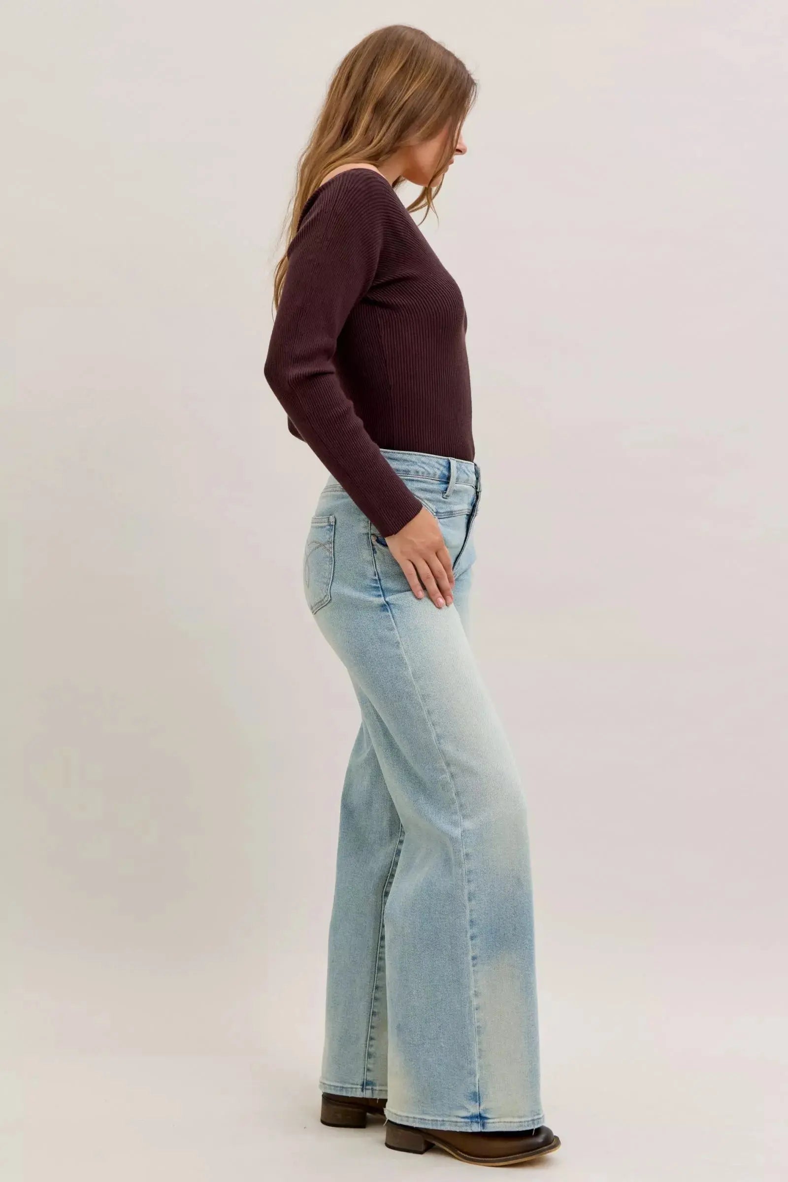 Judy Blue Jeans High Waist Column Straight Trendsi