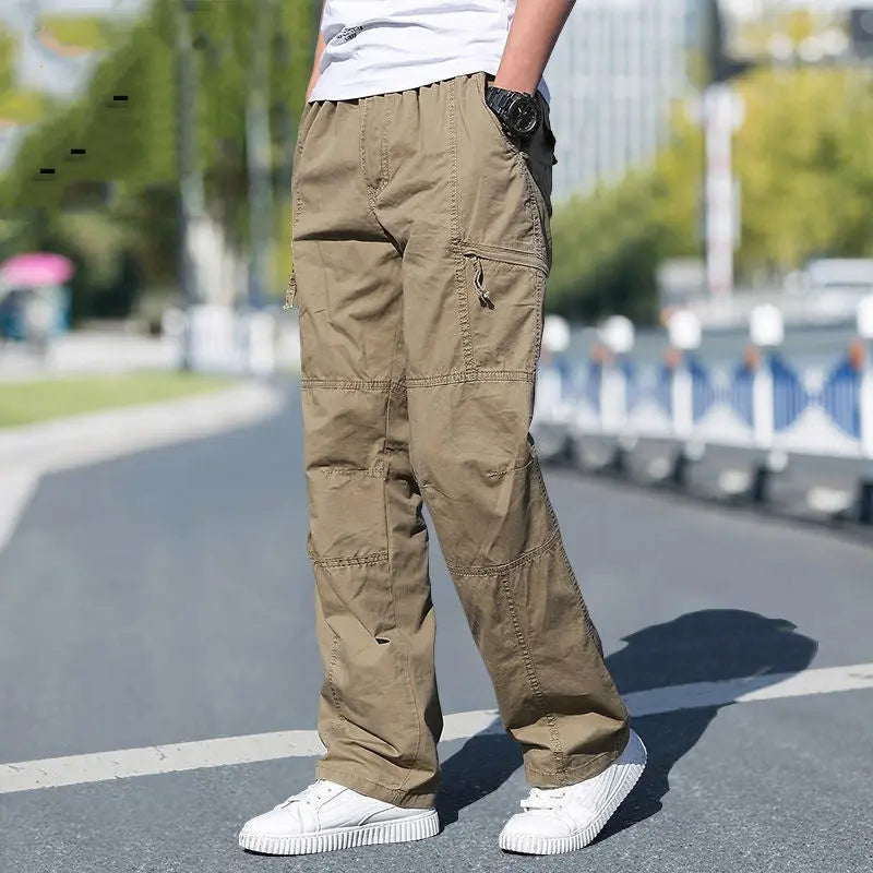 Men's Plus Size Cotton Sports Overalls