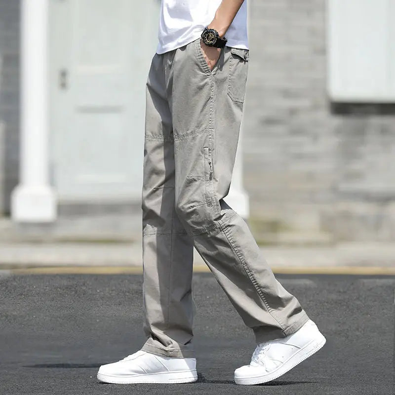 Men's Plus Size Cotton Sports Overalls