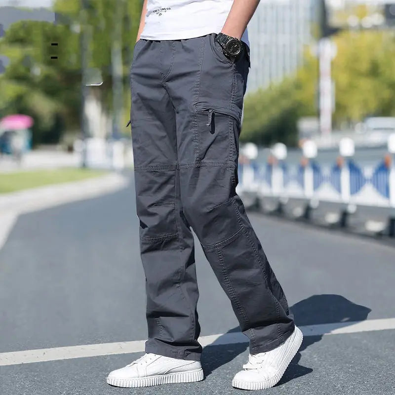 Men's Plus Size Cotton Sports Overalls