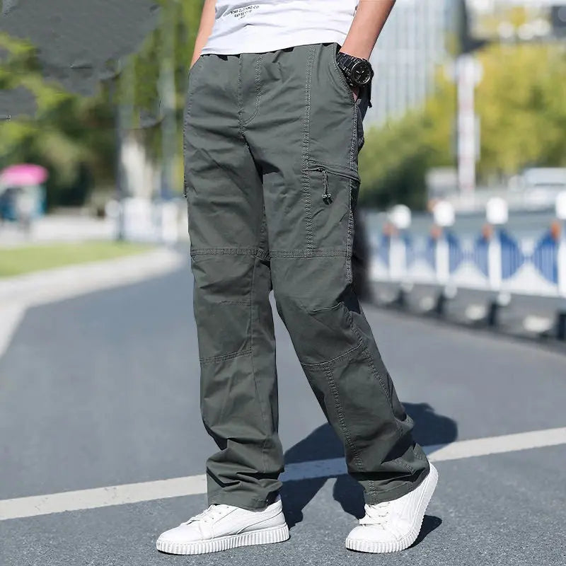 Men's Plus Size Cotton Sports Overalls