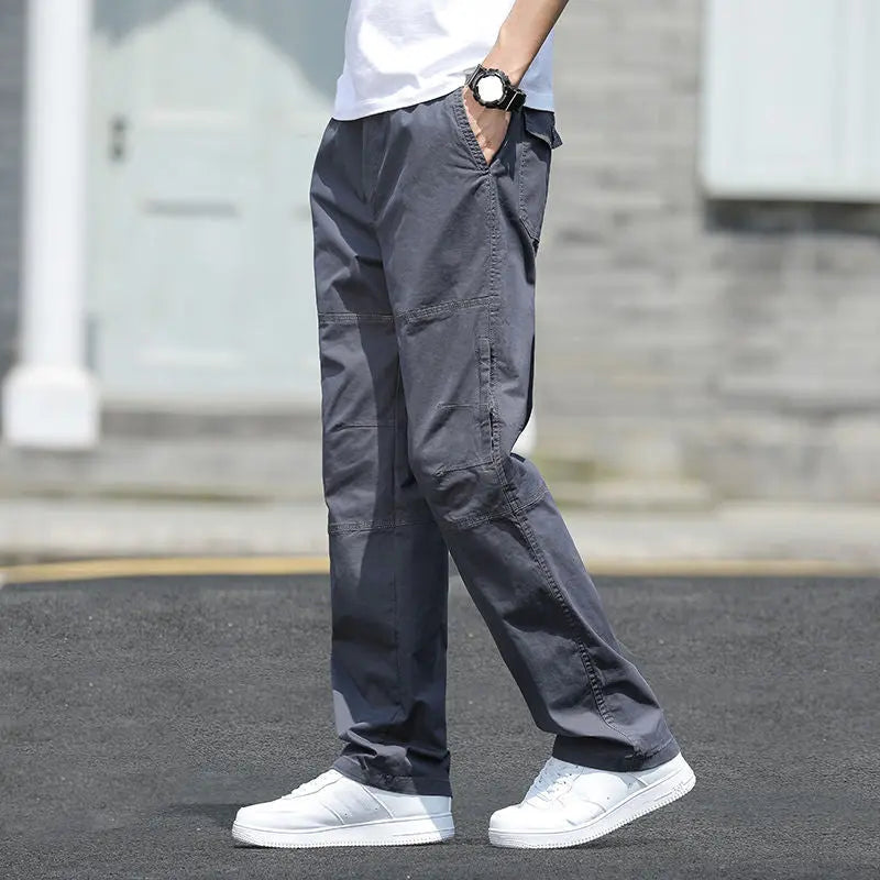Men's Plus Size Cotton Sports Overalls