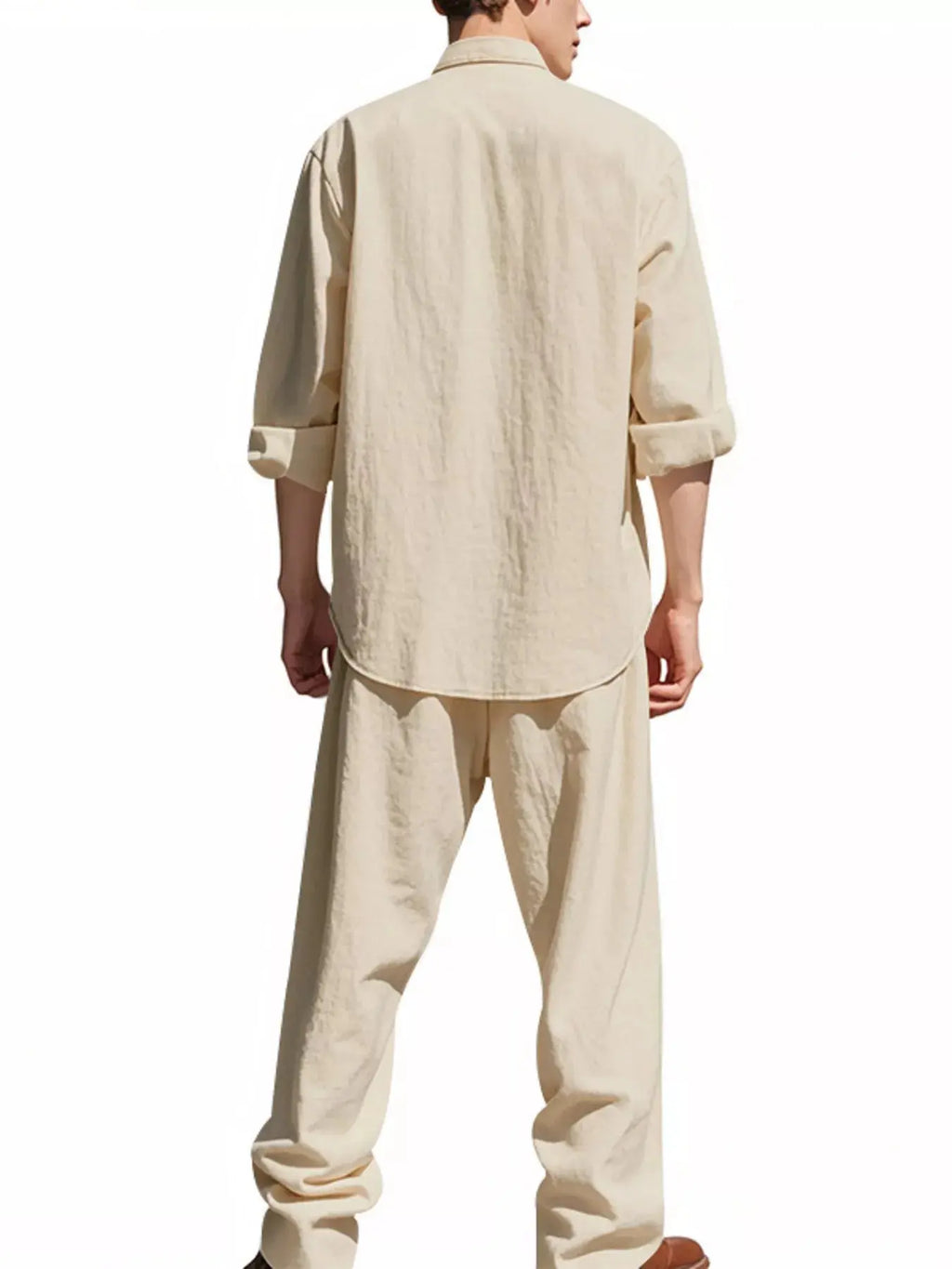 Men's shirt and pants set 2-Piece Long Sleeve Trendsi